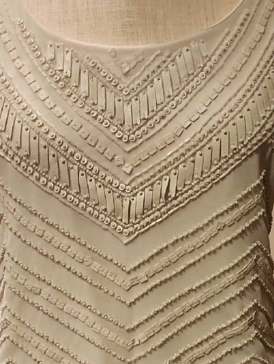 White House Black Market Tops - White House Black Market White Blouse with Beading